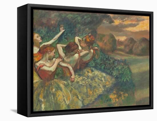 Four Dancers by Edgar Degas-Edgar Degas-Framed Premier Image Canvas