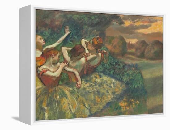 Four Dancers by Edgar Degas-Edgar Degas-Framed Premier Image Canvas