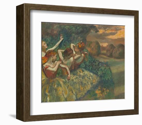 Four Dancers-Edgar Degas-Framed Art Print