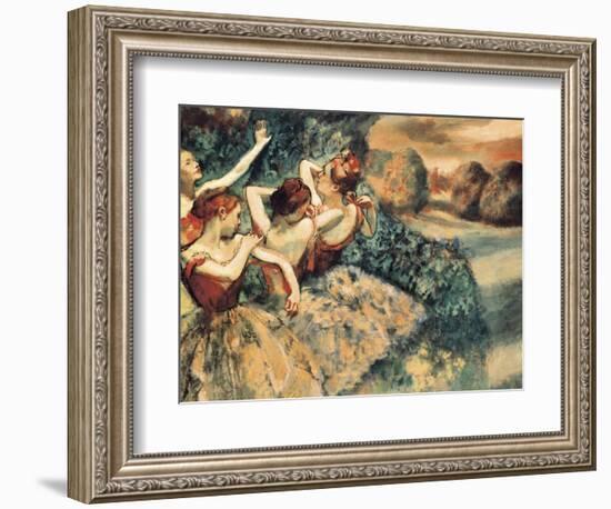 Four Dancers-Edgar Degas-Framed Art Print