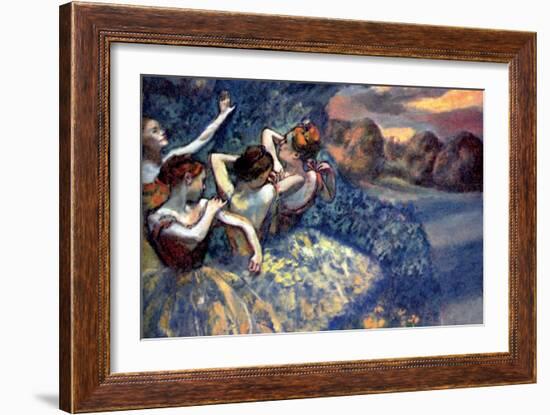 Four Dancers-Edgar Degas-Framed Art Print