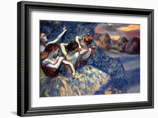 Four Dancers-Edgar Degas-Framed Art Print