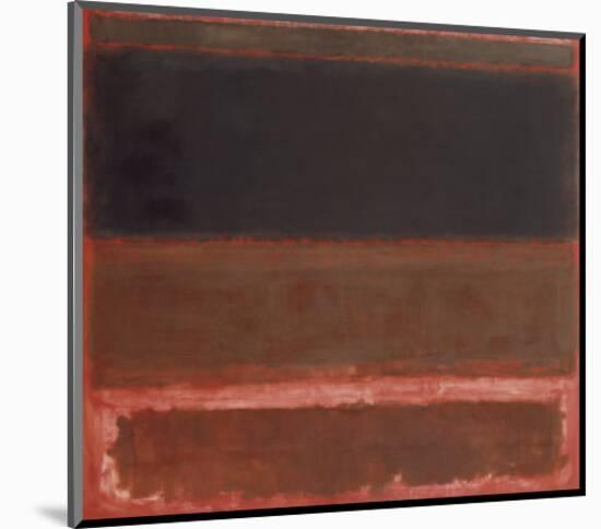 Four Darks in Red, 1958-Mark Rothko-Mounted Art Print