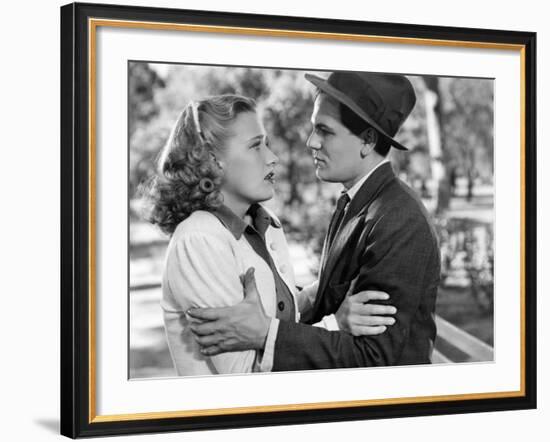 Four Daughters, Priscilla Lane, John Garfield, 1938-null-Framed Photo