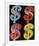 Four Dollar Signs, c.1982 (blue, red, orange, yellow)-Andy Warhol-Framed Giclee Print