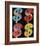 Four Dollar Signs, c.1982 (blue, red, orange, yellow)-Andy Warhol-Framed Art Print