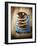 Four Doughnuts with Chocolate Glaze, Stacked-Michael Löffler-Framed Photographic Print