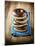 Four Doughnuts with Chocolate Glaze, Stacked-Michael Löffler-Mounted Photographic Print