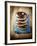 Four Doughnuts with Chocolate Glaze, Stacked-Michael Löffler-Framed Photographic Print