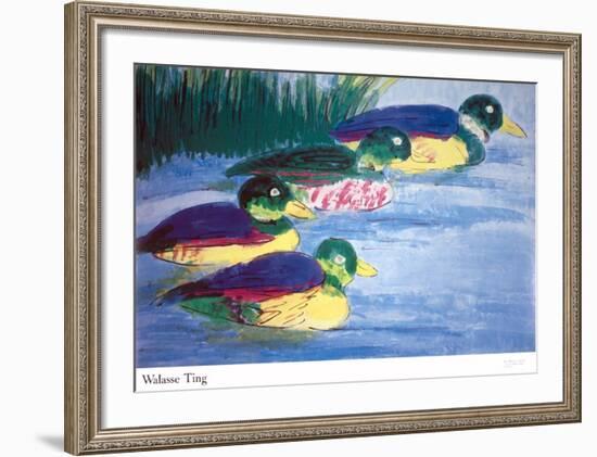 Four Ducks-Walasse Ting-Framed Art Print