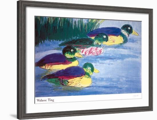 Four Ducks-Walasse Ting-Framed Art Print