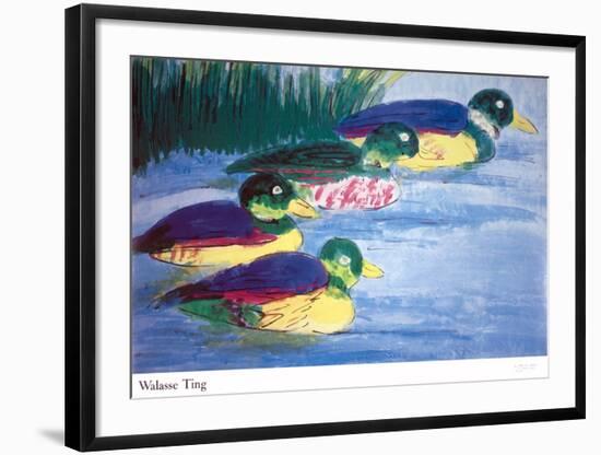 Four Ducks-Walasse Ting-Framed Art Print