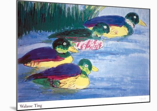 Four Ducks-Walasse Ting-Mounted Art Print