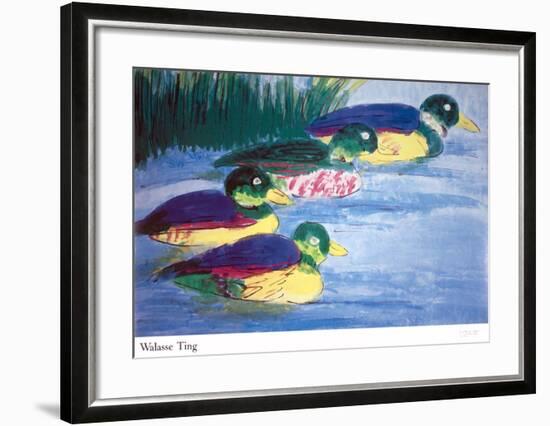 Four Ducks-Walasse Ting-Framed Art Print