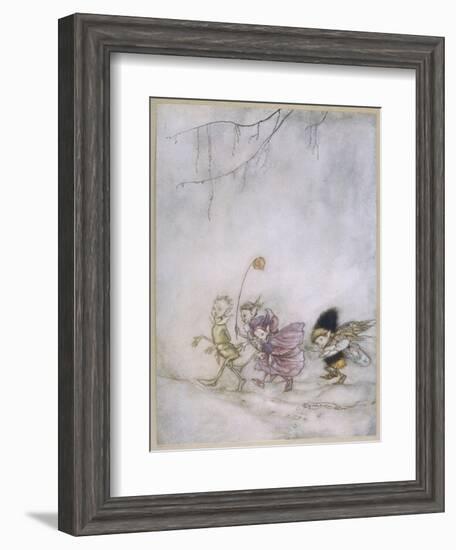 Four Elves-Arthur Rackham-Framed Art Print