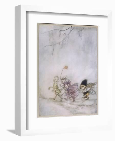 Four Elves-Arthur Rackham-Framed Art Print