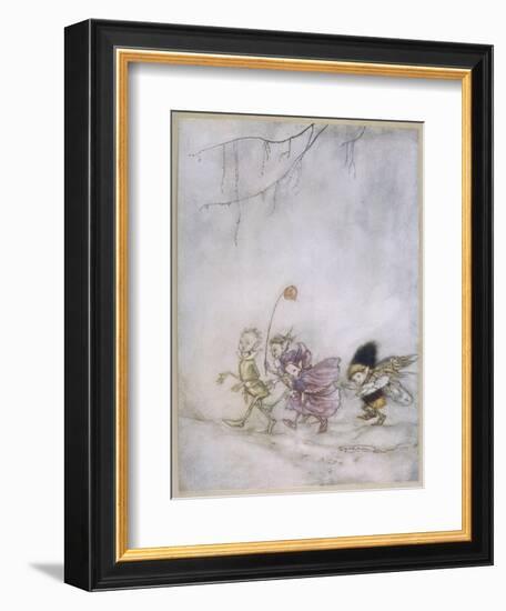 Four Elves-Arthur Rackham-Framed Art Print