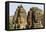 Four-Faced Towers in Prasat Bayon, Angkor Thom, Angkor, Siem Reap, Cambodia-Michael Nolan-Framed Premier Image Canvas