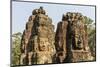 Four-Faced Towers in Prasat Bayon, Angkor Thom, Angkor, Siem Reap, Cambodia-Michael Nolan-Mounted Photographic Print