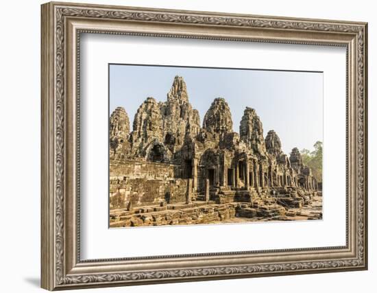 Four-Faced Towers in Prasat Bayon, Angkor Thom, Angkor, UNESCO World Heritage Site, Cambodia-Michael Nolan-Framed Photographic Print