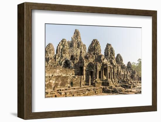 Four-Faced Towers in Prasat Bayon, Angkor Thom, Angkor, UNESCO World Heritage Site, Cambodia-Michael Nolan-Framed Photographic Print