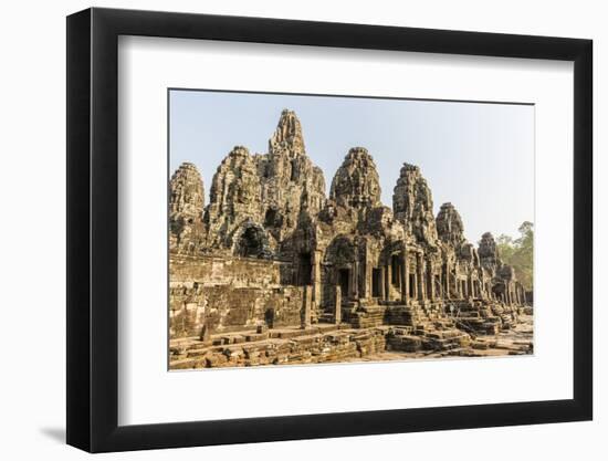 Four-Faced Towers in Prasat Bayon, Angkor Thom, Angkor, UNESCO World Heritage Site, Cambodia-Michael Nolan-Framed Photographic Print