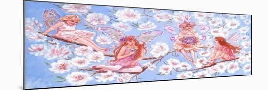 Four Fairies on a Branch-Judy Mastrangelo-Mounted Giclee Print