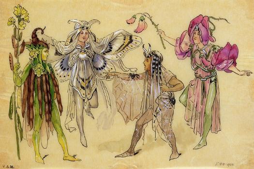 Four Fairy Costumes for "A Midsummer Night's Dream", Manchester, 1896-1903'  Giclee Print - C Wilhelm | Art.com
