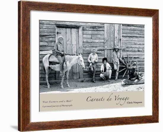 Four Farmers and a Mule-Chris Simpson-Framed Giclee Print