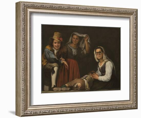 Four Figures on a Step-Bartolomé Estebàn Murillo-Framed Giclee Print