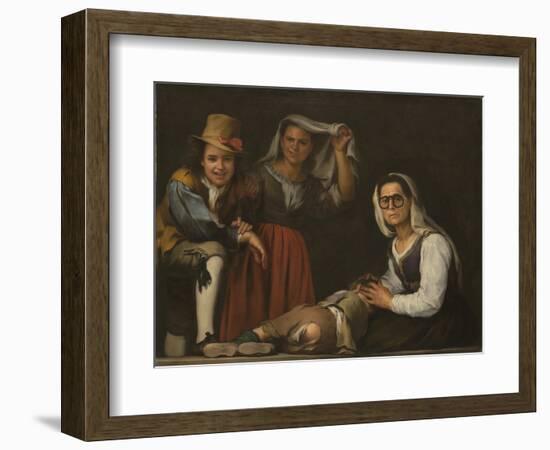 Four Figures on a Step-Bartolomé Estebàn Murillo-Framed Giclee Print