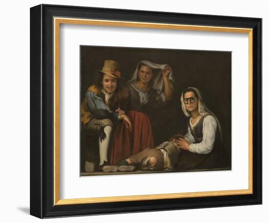 Four Figures on a Step-Bartolomé Estebàn Murillo-Framed Giclee Print