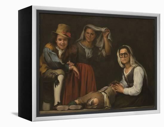 Four Figures on a Step-Bartolomé Estebàn Murillo-Framed Premier Image Canvas