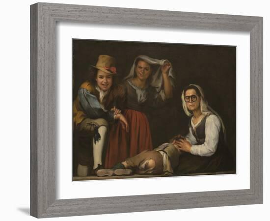 Four Figures on a Step-Bartolomé Estebàn Murillo-Framed Giclee Print