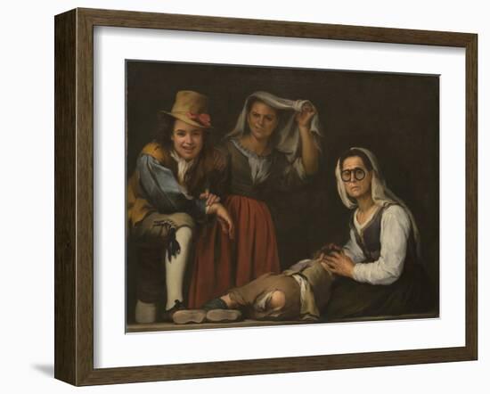 Four Figures on a Step-Bartolomé Estebàn Murillo-Framed Giclee Print