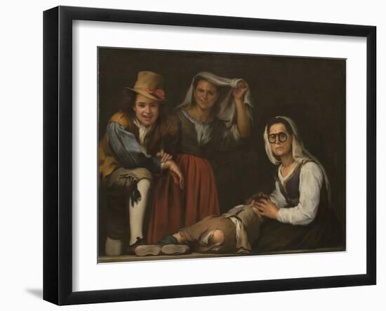 Four Figures on a Step-Bartolomé Estebàn Murillo-Framed Giclee Print