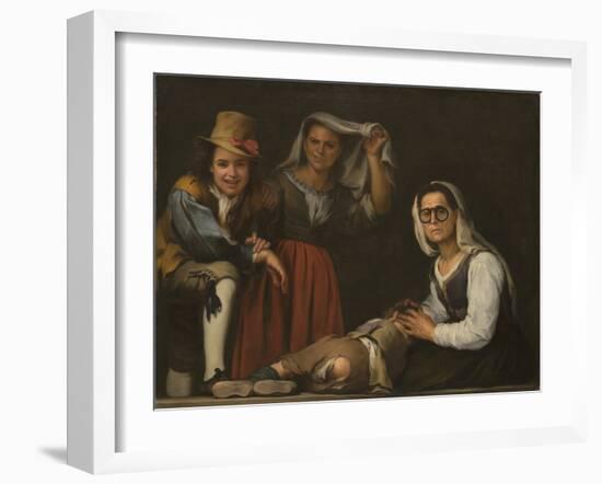 Four Figures on a Step-Bartolomé Estebàn Murillo-Framed Giclee Print