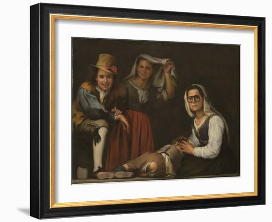 Four Figures on a Step-Bartolomé Estebàn Murillo-Framed Giclee Print