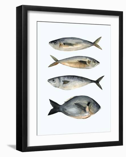 Four Fish I-Emma Scarvey-Framed Art Print