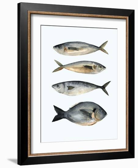 Four Fish I-Emma Scarvey-Framed Art Print