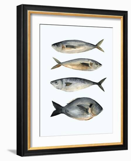 Four Fish I-Emma Scarvey-Framed Art Print