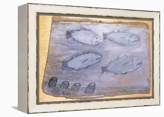 Four Fishes-Alfred Wallis-Framed Premier Image Canvas