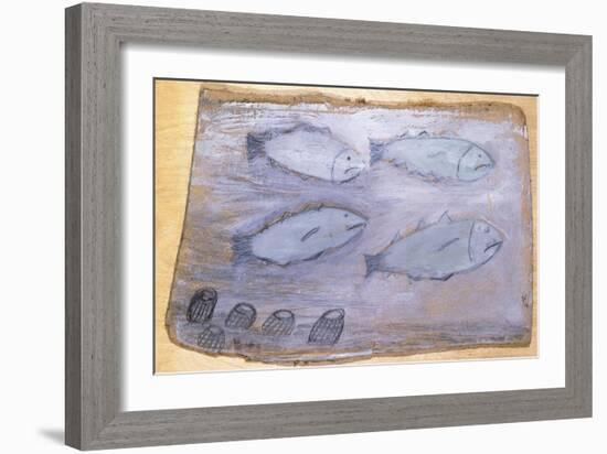 Four Fishes-Alfred Wallis-Framed Giclee Print