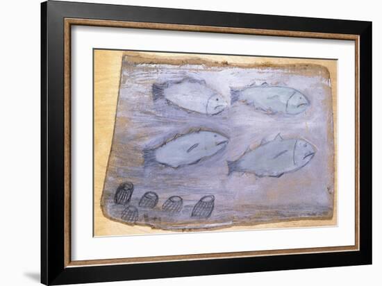 Four Fishes-Alfred Wallis-Framed Giclee Print