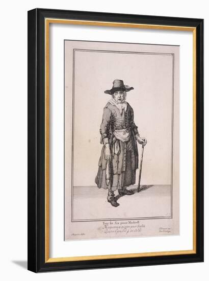 Four for Six Pence Mackrell, Cries of London, (1688)-Marcellus Laroon-Framed Giclee Print