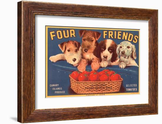 Four Friends Selected Tomatoes-null-Framed Art Print