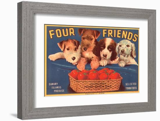 Four Friends Selected Tomatoes-null-Framed Art Print