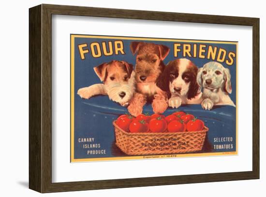Four Friends Selected Tomatoes-null-Framed Art Print