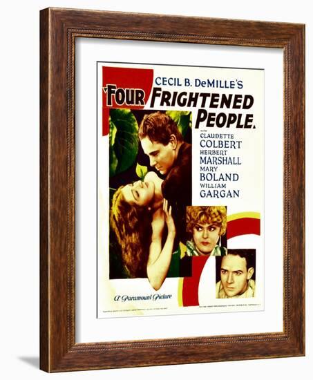 Four Frightened People, Claudette Colbert, Herbert Marshall, 1934-null-Framed Photo