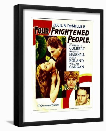 Four Frightened People, Claudette Colbert, Herbert Marshall, 1934-null-Framed Photo